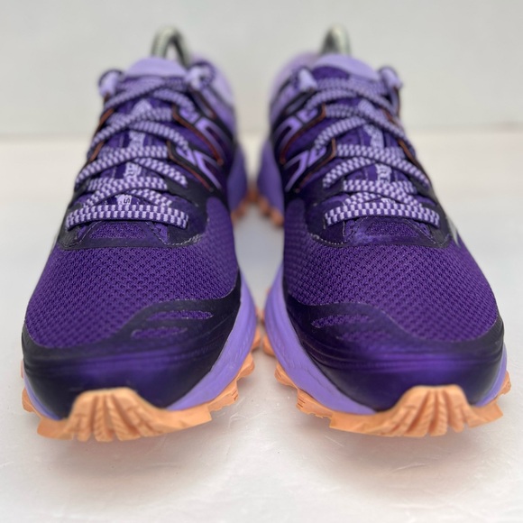 Saucony Peregrine ISO Womens Trail Running Shoes Sz 8 Purp/Peach Superb Clean! - Picture 4 of 16